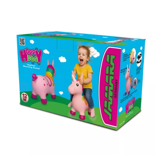 HoppyDoo ugráló állat egyszarvú többszínű pumpával