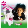 Jamara 460341 Trixi RC szőrös kutya fehér/rózsaszín 27MHz