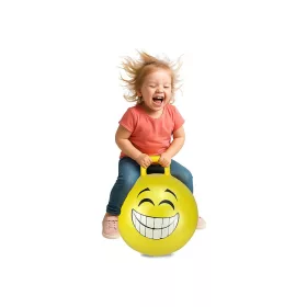 HoppyDoo Pattogó labda Mosolygó sárga 450mm