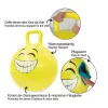 HoppyDoo Pattogó labda Mosolygó sárga 450mm