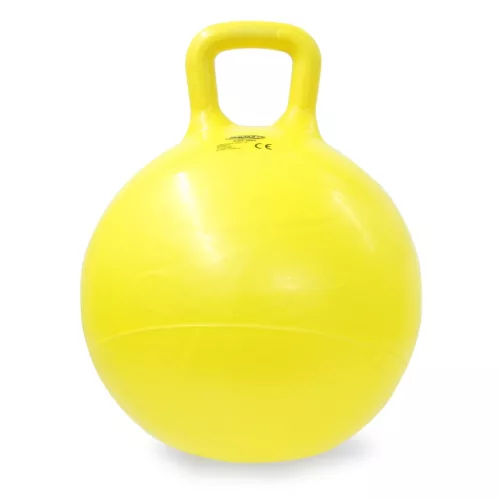 HoppyDoo Pattogó labda Mosolygó sárga 450mm