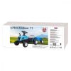Jamara 460482 Akkumulátoros jármű traktor New Holland pótkocsival kék 6V