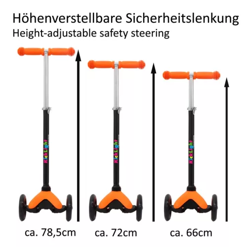 Jamara 460496 KickLight Scooter narancssárga