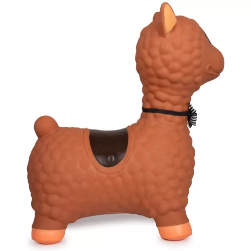 HoppyDoo ugráló állatka Lama barna, pumpával