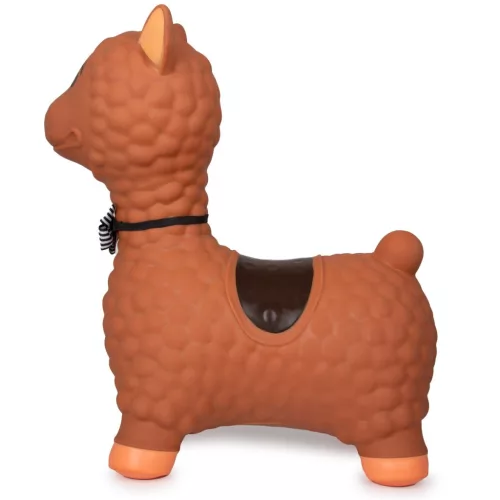HoppyDoo ugráló állatka Lama barna, pumpával