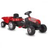 Jamara 460825 Pedálos traktor pótkocsival Strong Bull piros