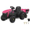 Jamara 460897 Akkumulátoros jármű Traktor Super Load utánfutóval rózsaszín 12V