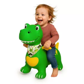 HoppyDoo ugráló állat Dino szárnyakkal zöld - pumpával