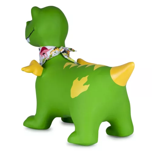 HoppyDoo ugráló állat Dino szárnyakkal zöld - pumpával