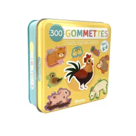 300 db-os matrica készlet fém dobozban, Farm Auzou