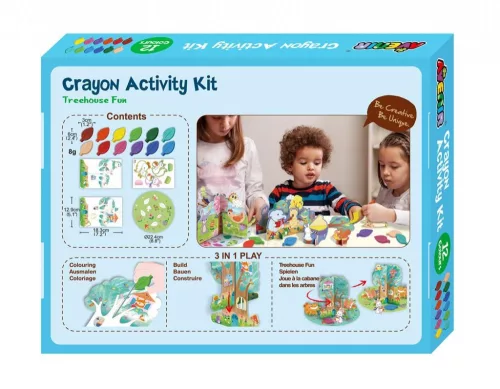 Avenir Kreatív Színező Készlet Méhviasz Krétával – Móka a Faházban