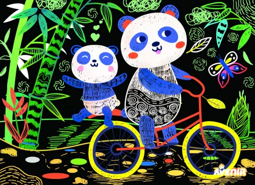 Avenir Képkarcoló Technika – Fuzzy Panda Macik