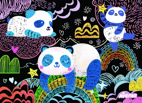 Avenir Képkarcoló Technika – Fuzzy Panda Macik