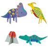 Matricázó és 3D modell készítő készlet, Dinoszauruszok Avenir