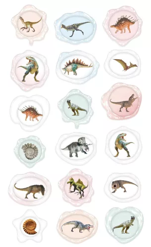 Avenir Viaszpecsét Matricák – Dinoszauruszok