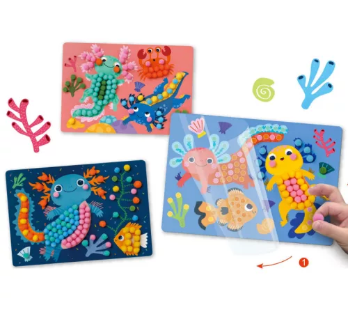 Avenir Kreatív Pom-pom Kép Készítő – Axolotl