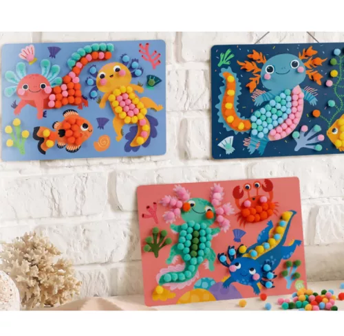 Avenir Kreatív Pom-pom Kép Készítő – Axolotl