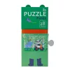 Avenir Kerek Puzzle – Panda, 28 db-os