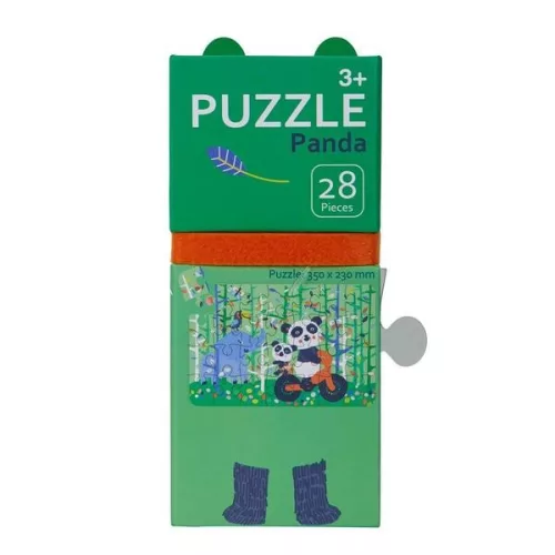 Avenir Kerek Puzzle – Panda, 28 db-os