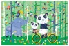 Avenir Kerek Puzzle – Panda, 28 db-os