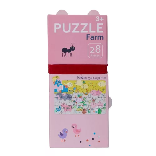 Avenir Kerek Puzzle – Farm, 28 db-os