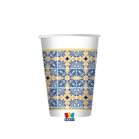 Positano olasz mintás parti pohár 8 db 250 ml-es