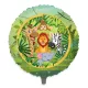 Kerek fólia lufi 45 cm-es, Dzsungel