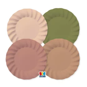   Bohém stílusú parti tányér vegyes színekben 8 db 25 cm-es