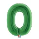 0-ás számos fólia lufi 102 cm, Zöld
