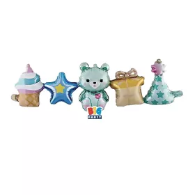 Forma fólia lufi girland 101x32 cm, Babakék macis