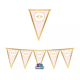 Princess feliratos hercegnős parti zászlófüzér 3m-es