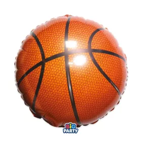 Kerek fólia lufia 45 cm, kosárlabda