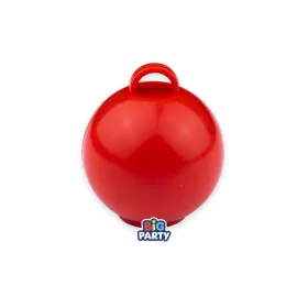 Piros gömb alakú lufisúly 75 gr