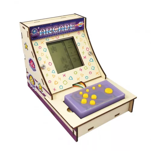 Mini összeépíthető Arcade játékgép 12 játékkal BUKI