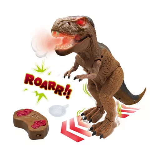 Távirányítós T-Rex füst és fény efekttel BUKI