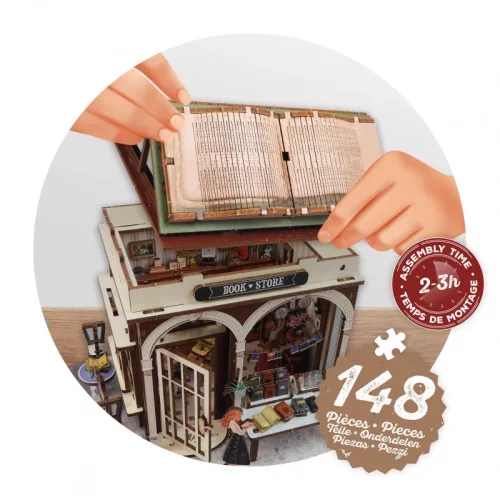 Buki Dioráma 3D puzzle, Könyvesbolt  (68074)