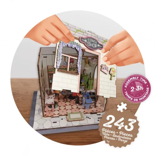 Buki Dioráma 3D puzzle, Virágbolt  (68075)