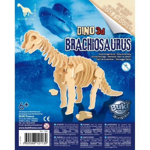 Fa 3D dinoszaurusz puzzle, többféle BUKI