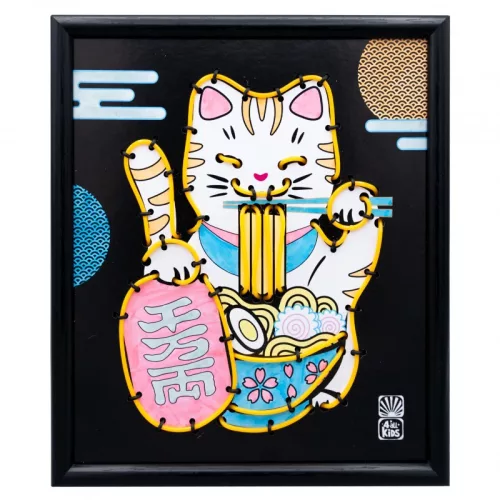 Neon kép készítő szett, Maneki-neko az integető macska BUKI