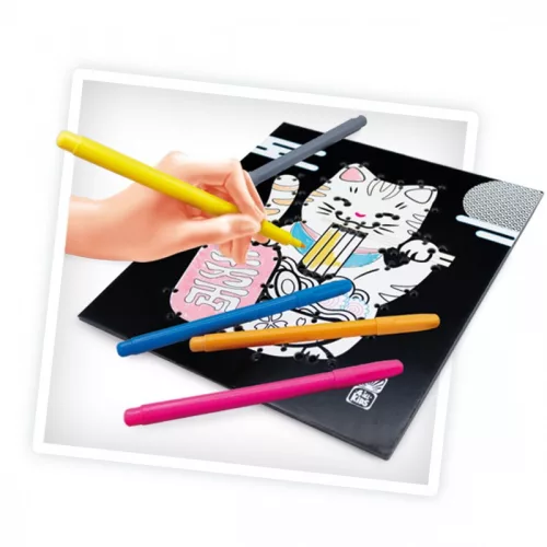 Neon kép készítő szett, Maneki-neko az integető macska BUKI