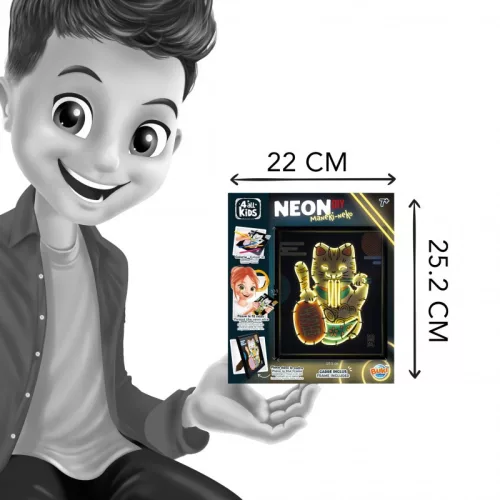 Neon kép készítő szett, Maneki-neko az integető macska BUKI