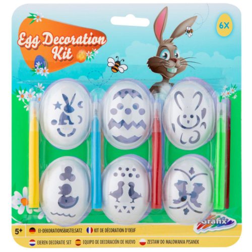 Húsvéti tojás dekoráló készlet 6 db-os Grafix