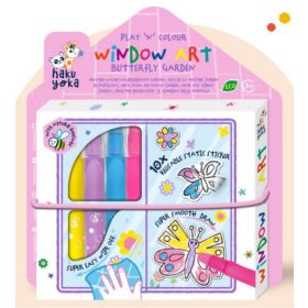 Ablakmatrica színező készlet, A kertben Haku Yoka