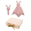 Rózsaszín nyuszis baba ajándékcsomag Jabadabado