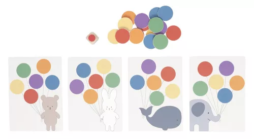 Montessori fejlesztő játékcsomag, Játék a színekkel Jabadabado