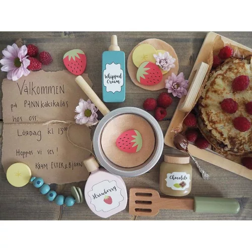 Palacsinta készítő szett fából jabadabado