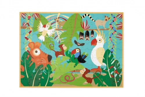 Scratch Europe Dzsungeles puzzle 100 db-os  (SC6181120)