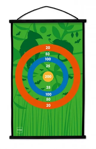 Scratch Europe Darts kezdőkészlet Dzsungel, 38*60 cm 2 oldalas,  (SC6182053)