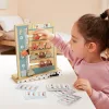 Parkolási feladványok fa logikai montessori játék TOPBRIGHT