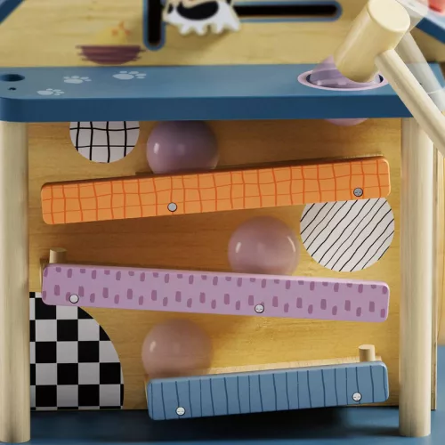 Montessori matató házikó 12 tevékenységgel és fényekkel TOPBRIGHT